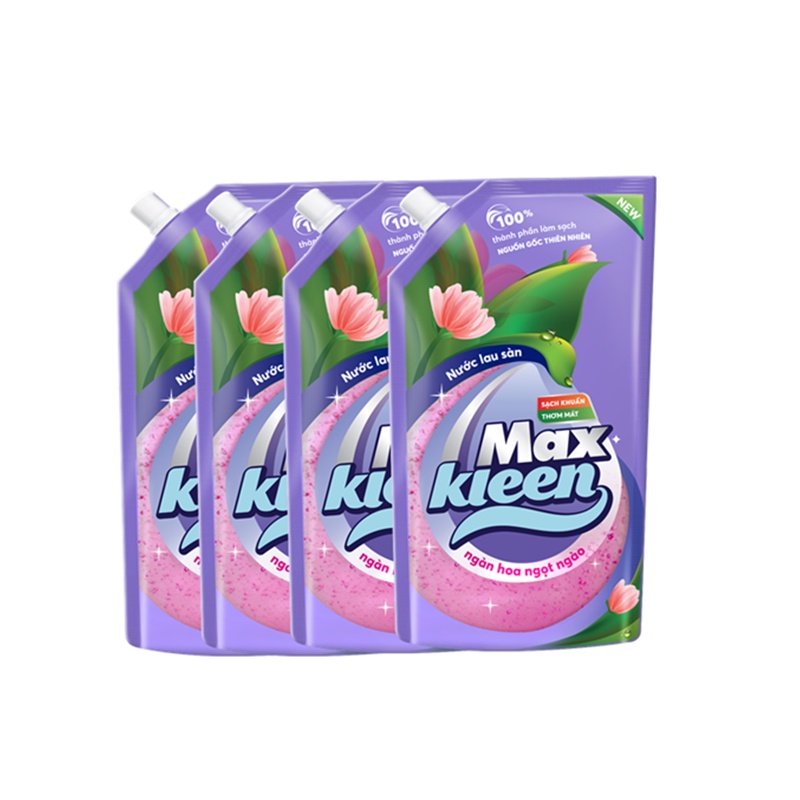 Ảnh Combo 4 Túi Nước Lau Sàn Ngàn Hoa Ngọt Ngào MaxKleen (1Kg/túi) 1