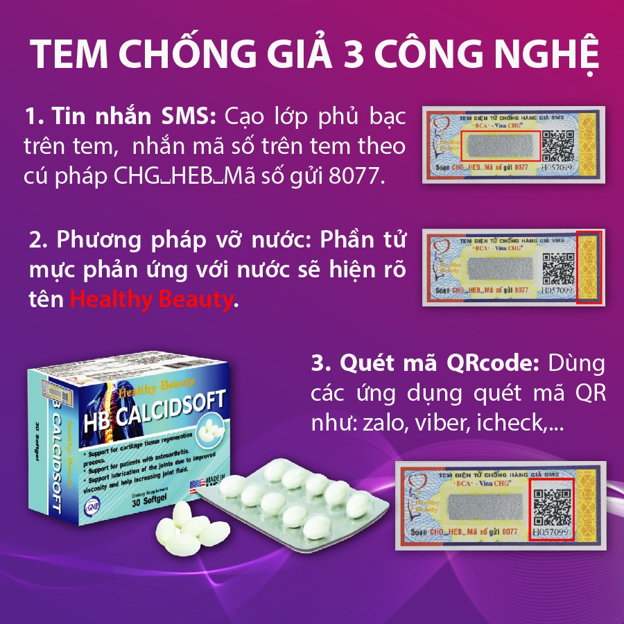 Ảnh Viên uống giúp Bổ Sung Canxi và Vitamin D3 HB CALCISOFT 2