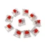 Btsg Công tắc tuyến tính xúc giác 3Pin Công tắc màu nâu cho bàn phím cơ MX Cherry MX Công tắc nhân bản Vỏ trong suốt