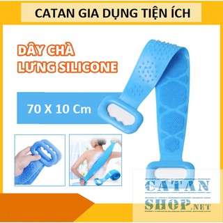 ❤️HOT HOT❤️DÂY CHÀ LƯNG SILICONE TẨY TẾ BÀO CHẾT GIÚP LƯU THÔNG MÁU, DÂY TẮM CHÀ LƯNG 2 MẶT SILICONE (MÀU NGẪU NHIÊN)