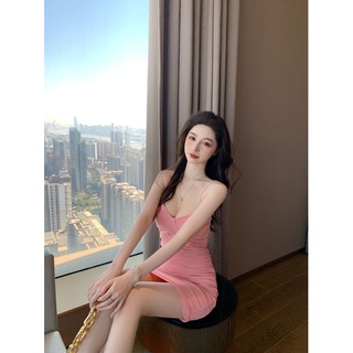 Đầm hai dây body xoắn ngực / đầm ôm nữ/ đầm hotgirl thời trang có lót mút đệm ngực giá  50k chỉ có ở shop KIMDISTORE94
