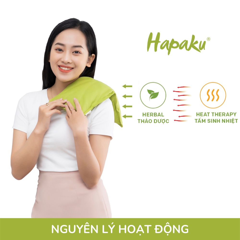 Ảnh Gối Thảo Dược Chườm Nóng Giảm Nhức Mỏi Lưng, Cổ Vai Gáy Hapaku, Thư Giãn Toàn Thân 3