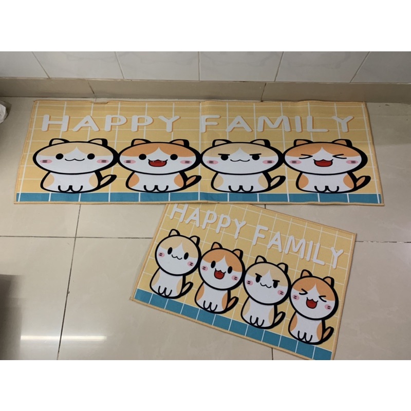 Thảm nhà bếp - thảm nhà bếp 2 tấm giá rẻ - bộ đôi thảm bếp