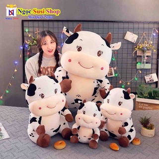 GẤU BÔNG BÒ SỮA NGỒI SIÊU MỀM MỊN SIÊU CƯNG SIZE 60CM