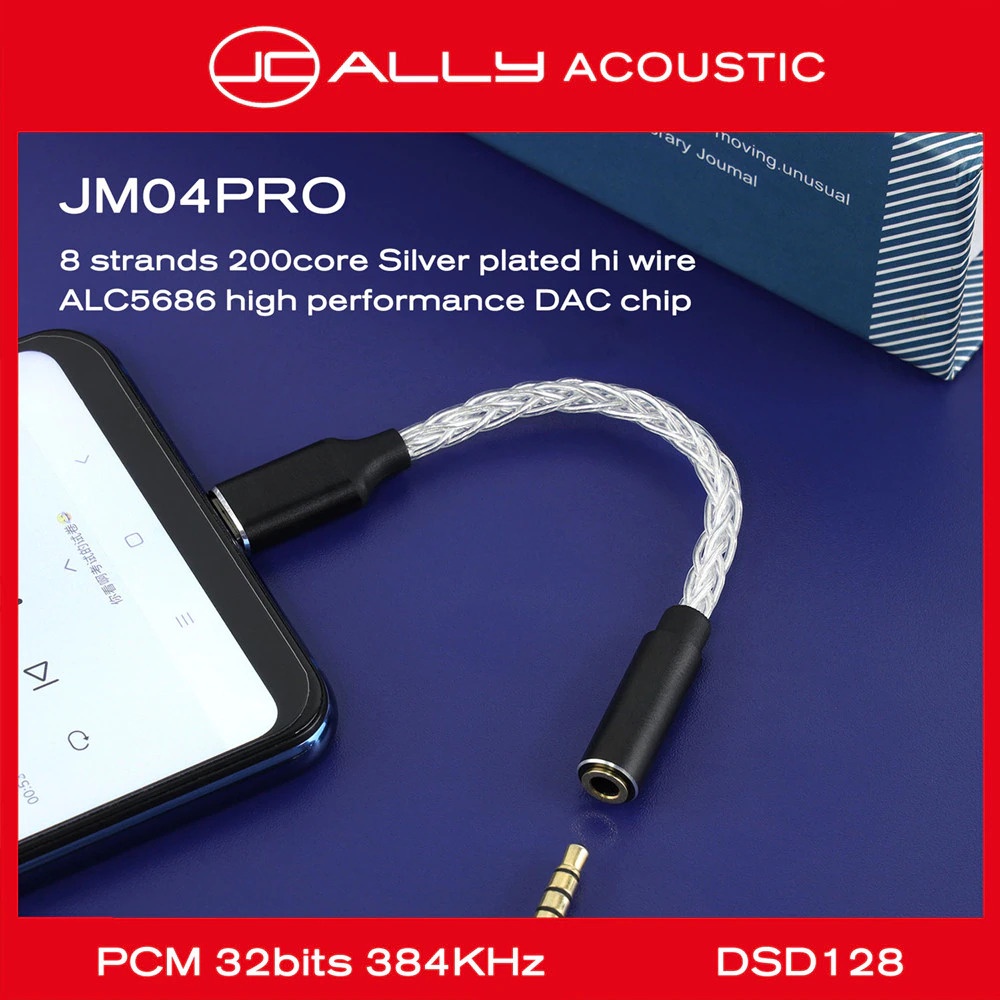 [NC] Dongle DAC JCALLY JM04 PRO | DAC Realtek AL5686 | Type C | Hỗ Trợ Đàm Thoại | Cáp chuyển đổi âm thanh | Dongle | BigBuy360 - bigbuy360.vn