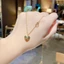 Dây chuyền titan nữ không gỉ mặt hình trái tim mạ vàng 18k phong cách thời trang đơn giản nhẹ nhàng