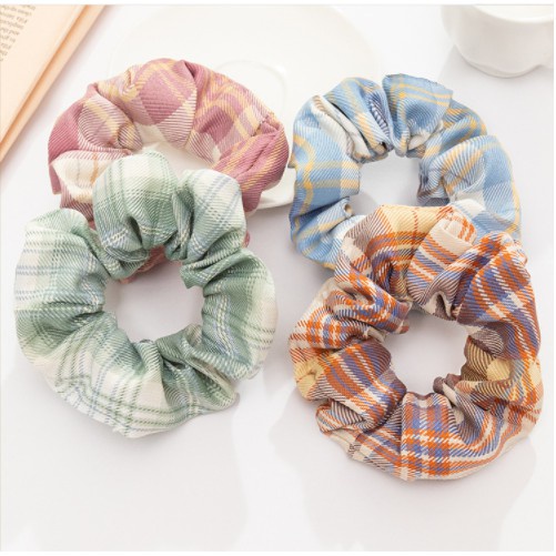 Dây Buộc Tóc Scrunchies Vải Cao Cấp Co Giãn Phối Nhiều Màu Link 1