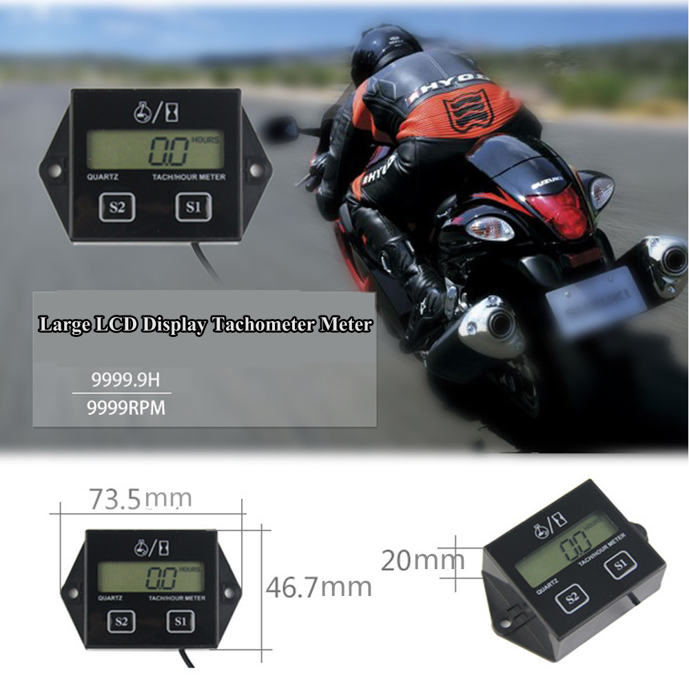 Đồng Hồ Đo Tốc Độ Kỹ Thuật Số Hiển Thị Màn Hình Lcd Cho Xe Cộ