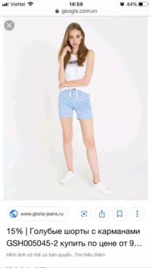 Quần short đùi Gloria xuất Nga BIGSIZE
