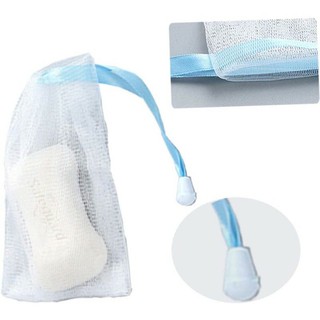 Túi lưới tạo bọt xà phòng / Túi đựng xà bông cục tắm, dày 2 lớp, có dây rút ( 9,5cm * 15cm), dây nhiều màu, bền đẹp