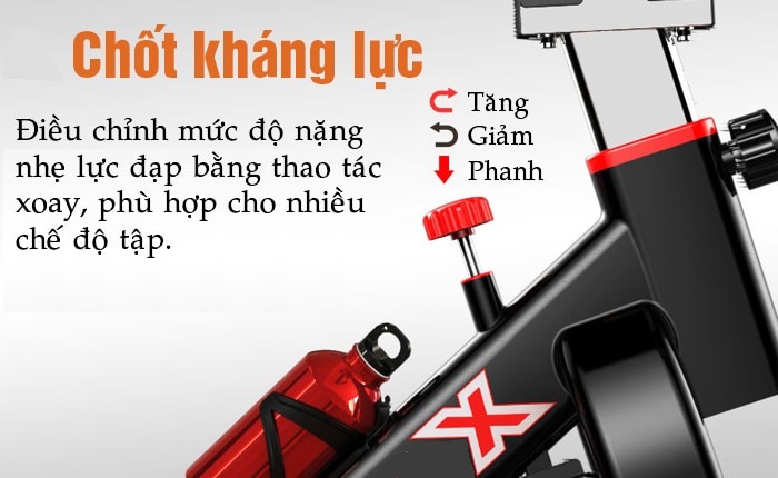 Mô tả Xe đạp tập thể dục thể thao tại nhà TOSHIKO W15 cao cấp sử dụng công nghệ kháng từ hàng chính hãng Bảo hành 3 năm - 3