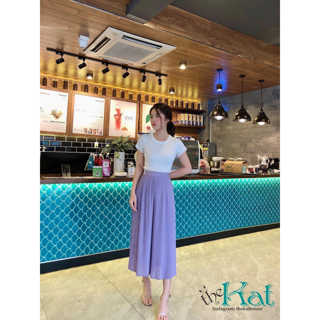Quần Xếp Ly 80cm The Kat House, quần ống rộng dáng dài thiết kế độc quyền, đủ màu, đủ size