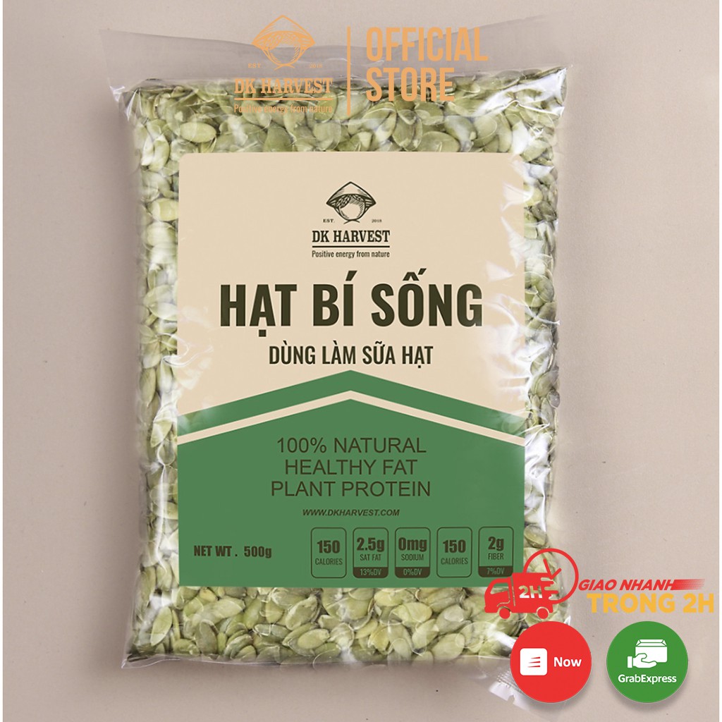Ảnh 500g Hạt Bí Sống DK Harvest, Nguồn Hàng Chất Lượng Cao - Thực Phẩm Giàu Kẽm 2
