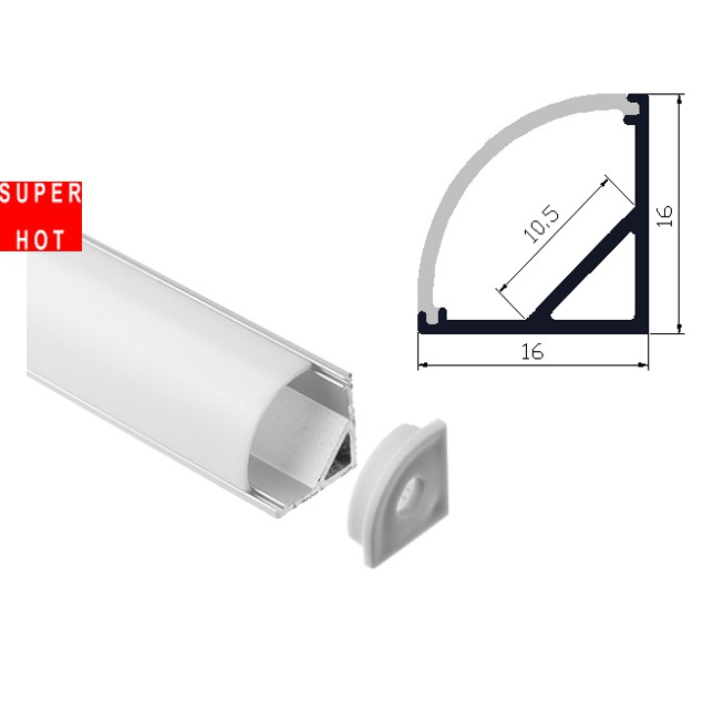 COMBO 10m Thanh Nhôm LED Góc Kích Thước 16 x 16mm | Shopee Việt Nam