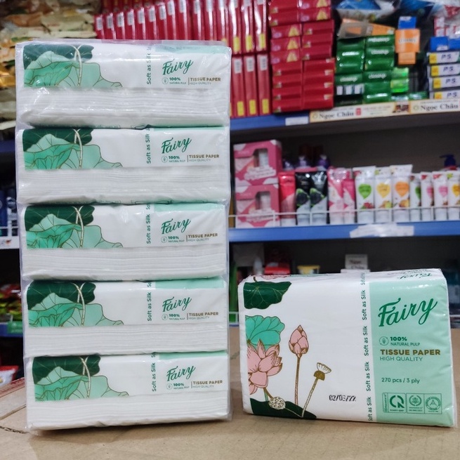 Giấy rút Fairy ngắn gói 270pcs ( Hàng chính hãng) | Shopee Việt Nam