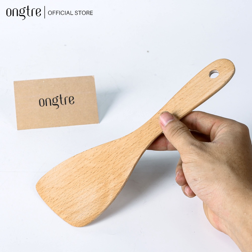 Bộ Dụng Cụ Nhà Bếp Gỗ ONGTRE - Muôi Gỗ, Muỗng Gỗ, Vá Gỗ Sồi & Tre Tự Nhiên Cao Cấp, An Toàn Cho Chảo Chống Dính