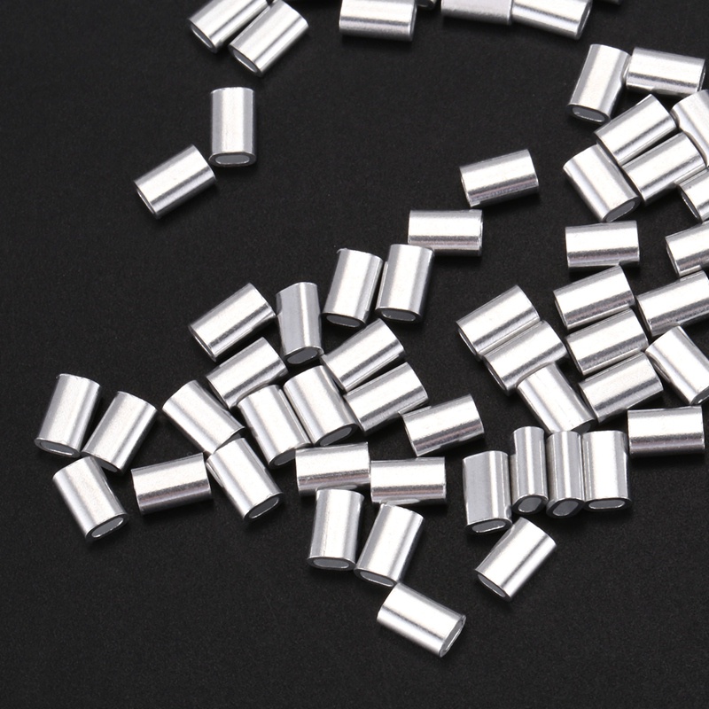 Dây M1.5 Dây Nhôm ferrule Dây Buộc Dây Uốn Dây chuck Áo Khoác Nhôm 200 Miếng