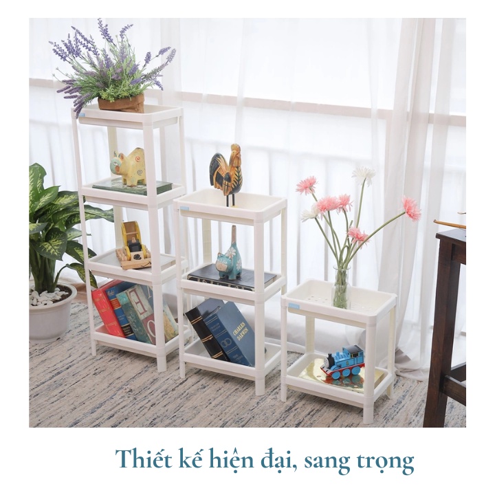 Ảnh Kệ đa năng Tokyo 2 3 4 tầng INOCHI - Kệ đựng mỹ phẩm, kệ sách, kệ nhựa tự lắp ráp tiện dụng 4