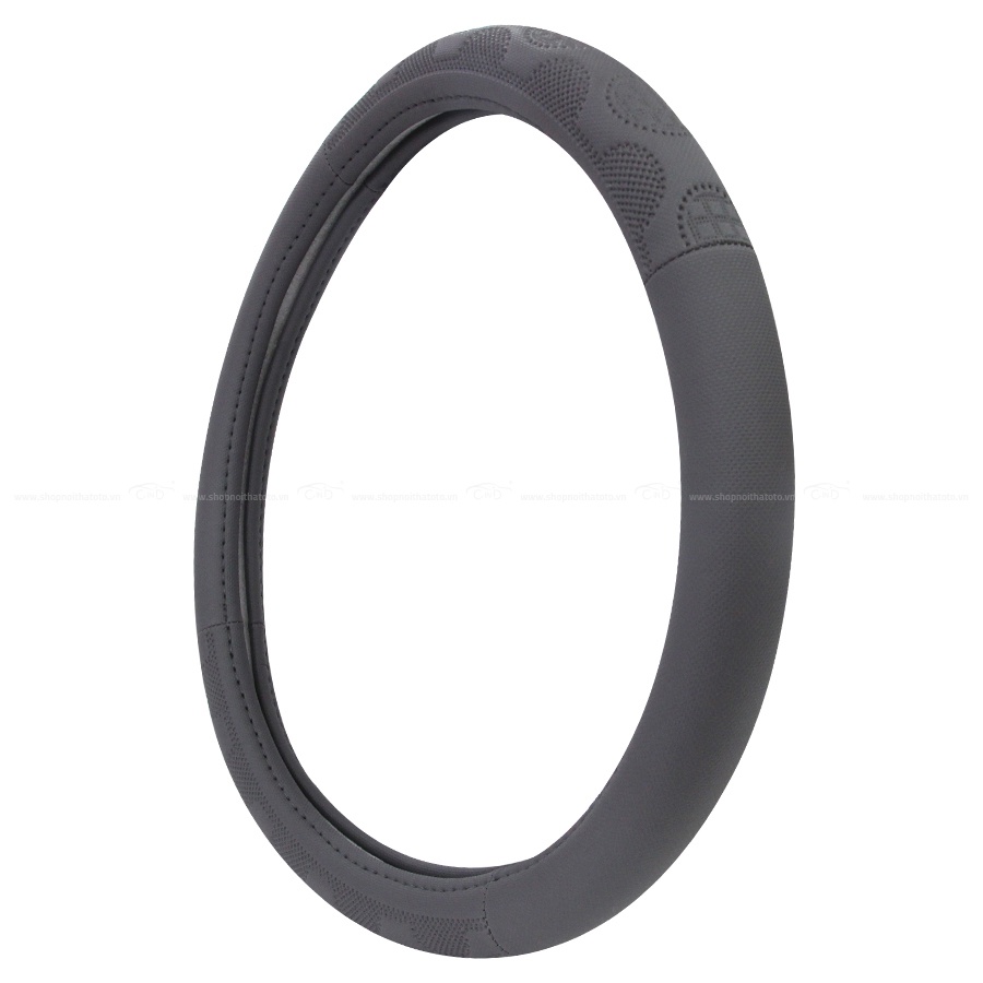 Bọc Vô Lăng CIND 5006 Size M (37cm - 38cm) Màu Xám Phù Hợp Cho Nhiều Dòng Xe