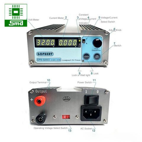 Bộ nguồn đa năng GOPHERT CPS-3205II 0-30V 0-5A | Shopee Việt Nam