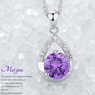 TẶNG bông tai Dây chuyền giọt nước nạm đá nhân tạo BHDC136