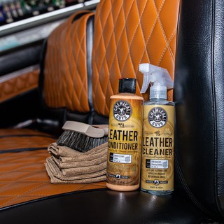 Combo 2 chai vệ sinh ghế da Chemical Guys Leather Care Clean & Condition 473ml, chăm sóc ghế da