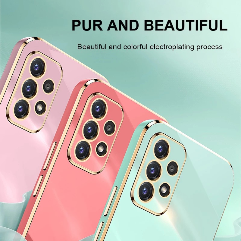 Ốp Điện Thoại Mạ Sang Trọng Cho Samsung Galaxy S25 S24 S20 FE S21 S22 Plus Mềm TPU Vị Trí Vỏ Silicon S22 S23 Ultra S20