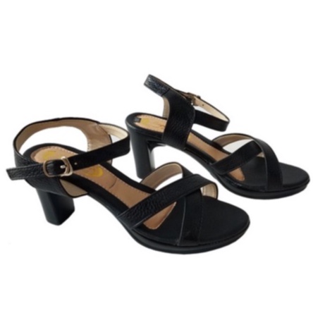 Giày Sandal Cao Gót Nữ Da Bò Thật BIGGBEN HKD456
