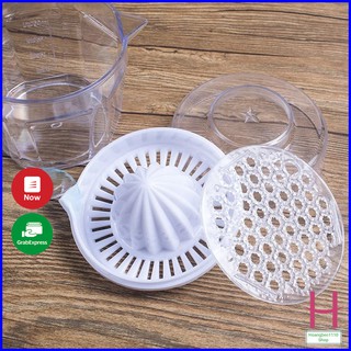 Dụng cụ vắt cam trong suốt Việt Nhật có lưới lọc, nắp đậy kèm ca đong định mức 6905 { H }