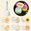 Cc Khuôn Bánh Trung Thu Khuôn Với 6 Chiếc Tem Hoa Tròn Bánh Ngọt Bánh Trung Thu Tay DIY Dụng Cụ