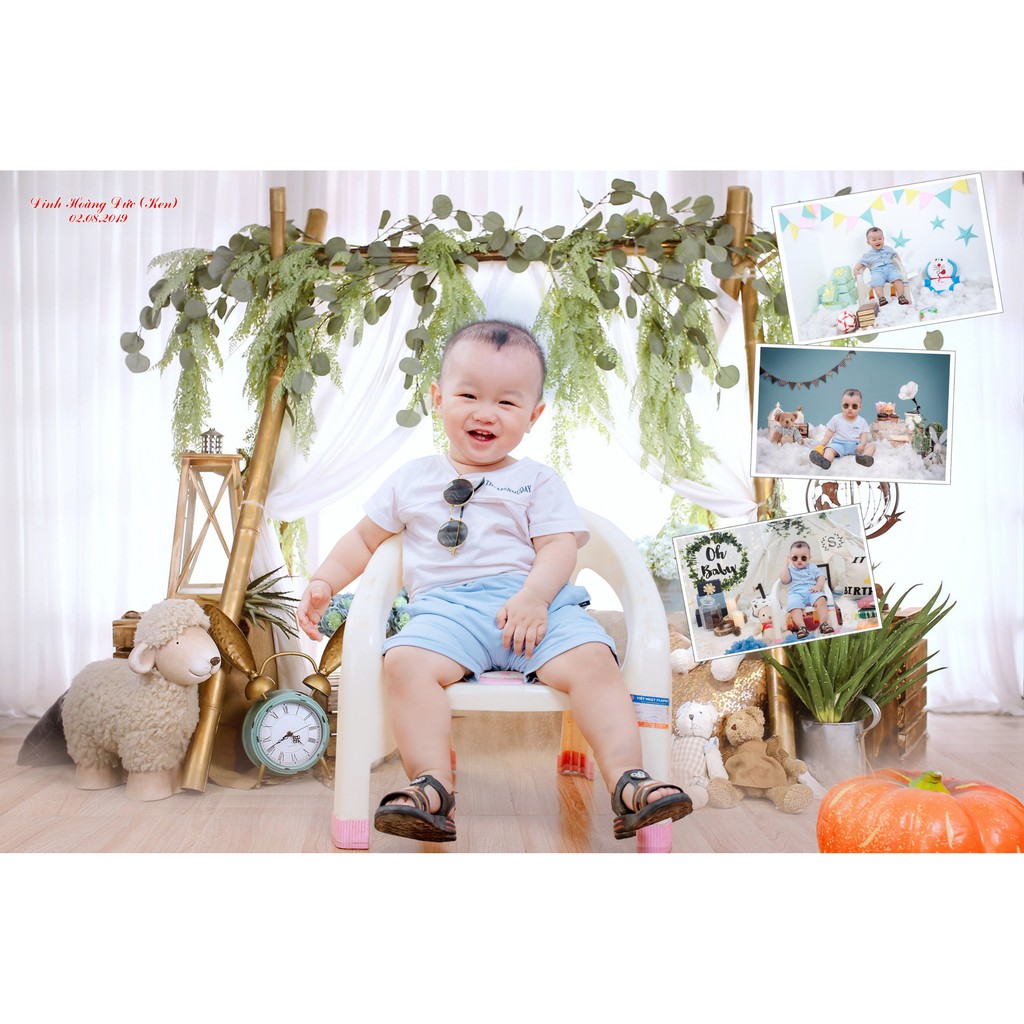 Chỉnh sửa ảnh - Ghép phông thay nền Làm khung 30x40 treo tường