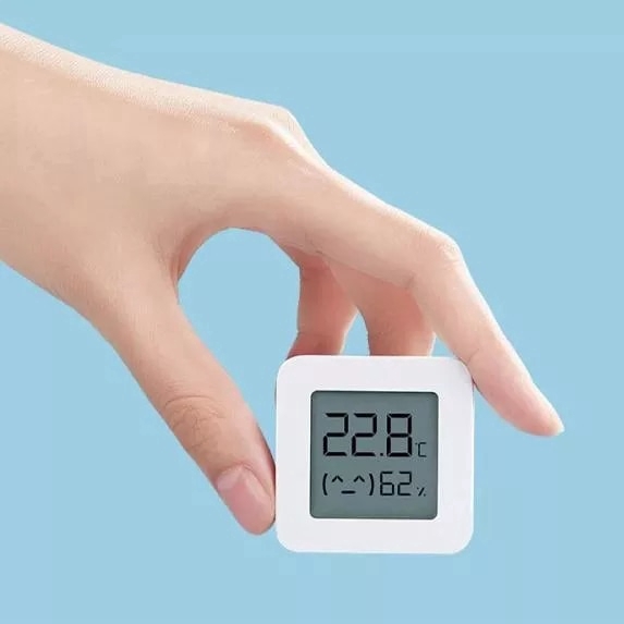 Nhiệt kế Bluetooth thông minh Xiaomi 2 Nhiệt kế kỹ thuật số điện thông minh không dây Máy đo độ ẩm & độ ẩm Máy đo độ ẩm hoạt động với ứng dụng