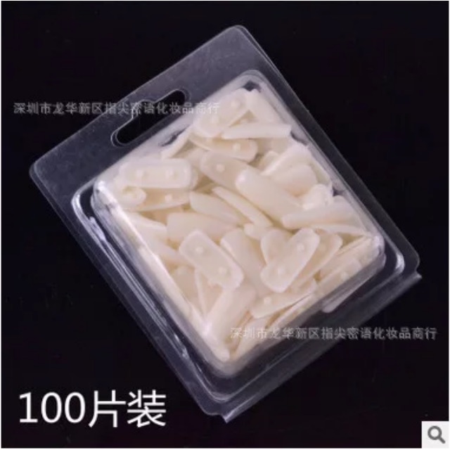 Vỉ 100 câi móng gắn sổ, móng gắn đế tập sơn