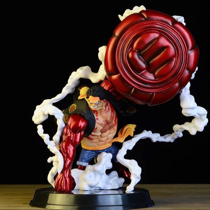 Truy cập ngay để xem bộ sưu tập các nhân vật trong One Piece, với mô hình nhân vật Figure Monkey D Luffy Gear 2, Gear 4 Fire Boxing. Luffy được tạo hình với độ chính xác tuyệt đối, tươi cười và đầy năng lượng tìm kiếm cuộc phiêu lưu tiếp theo. Tông màu sáng và tươi tắn sẽ làm cho bộ sưu tập của bạn thêm phần đặc biệt và đầy sáng tạo.