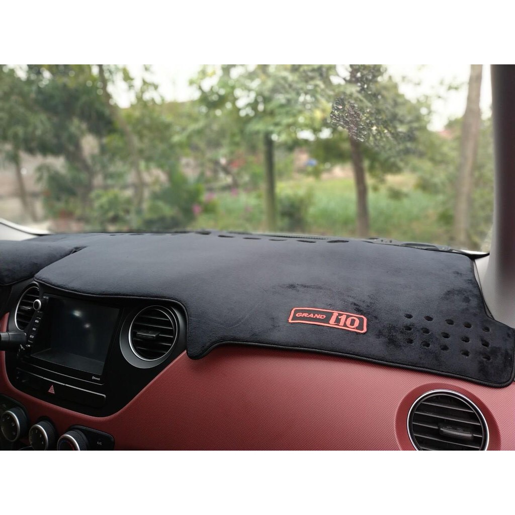Thảm taplo Huyndai i10 2015-2023,chống nắng chất nhung mịn. Hàng đẹp xuất sắc