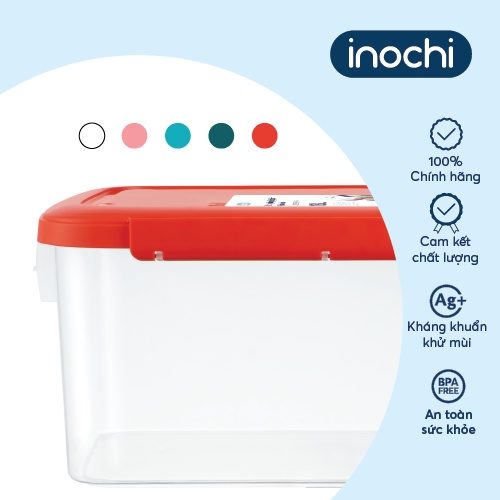Thùng Đựng Thực Phẩm Inochi: Nhựa PP Nguyên Sinh, Kháng Khuẩn, Dung Tích 10L/18L/30L