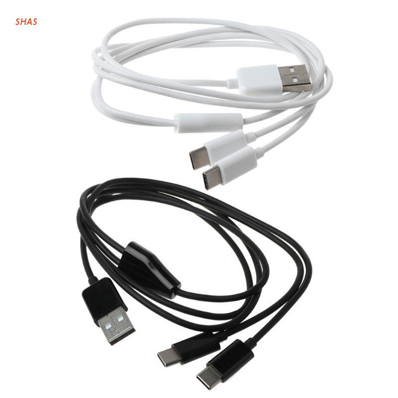 Dây Cáp Sạc Dữ Liệu Chia Chữ Y USB 2.0 Type A Male Sang Dual Type C