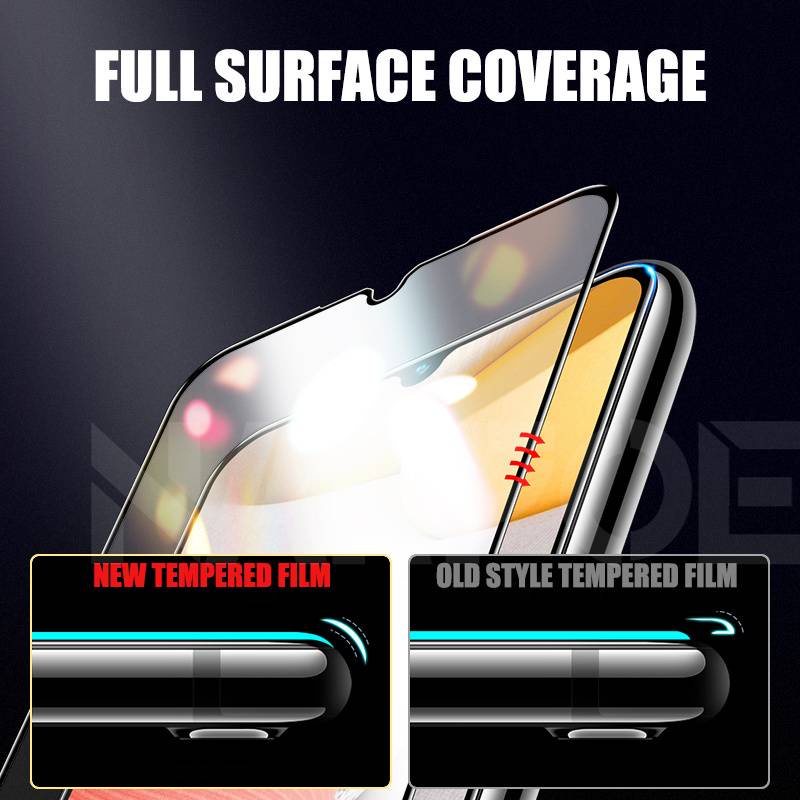 Kính Cường Lực Trên Cho Samsung Galaxy A02 A12 A32 A42 A52 A72 F41 F62 M02 M12 9D Kính Bảo Vệ Cho Samsung A01 A51 A71 Phim Màn Hình