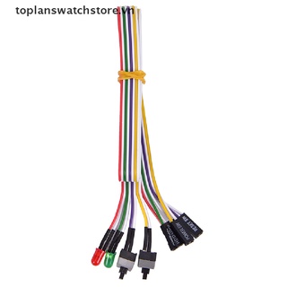 Dây Cáp Nguồn Bo Mạch Chủ ATX PC 2 Nút On / Off / Reset w / LED 68cm