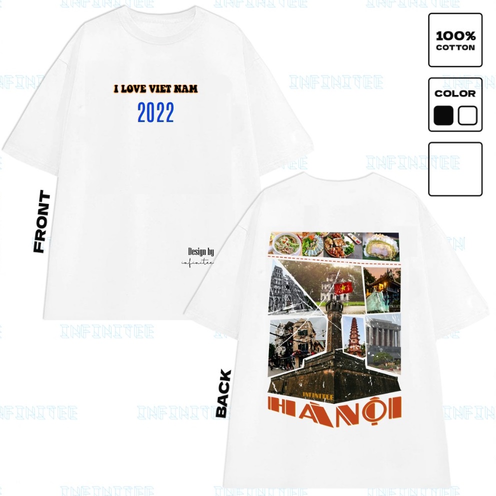 Áo thun INFINITEE  63 Tỉnh thành VN - Fni63VN - Premium Gildan, 100% US Cotton, form rộng Unisex