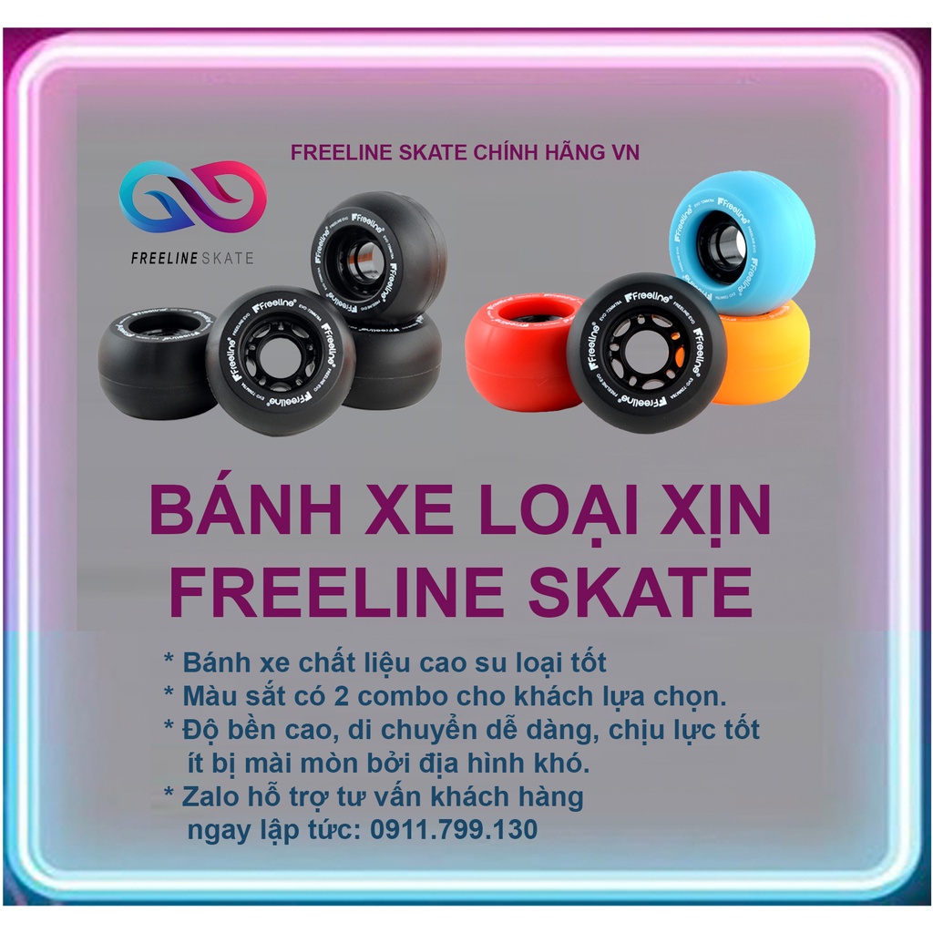 [FREELINE] Bánh Xe FREELINE SKATE 4 MÀU(Chính hãng siêu bền) | Shopee ...