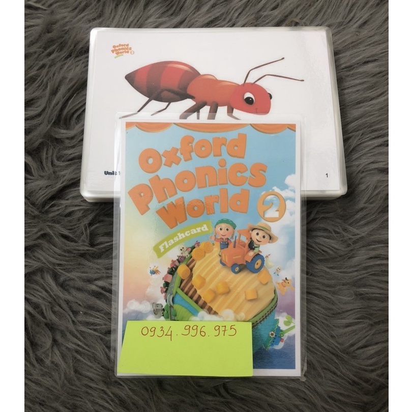 Thẻ từ vựng theo sách Oxford phonics world 2, Flashcard, Giáo cụ dạy