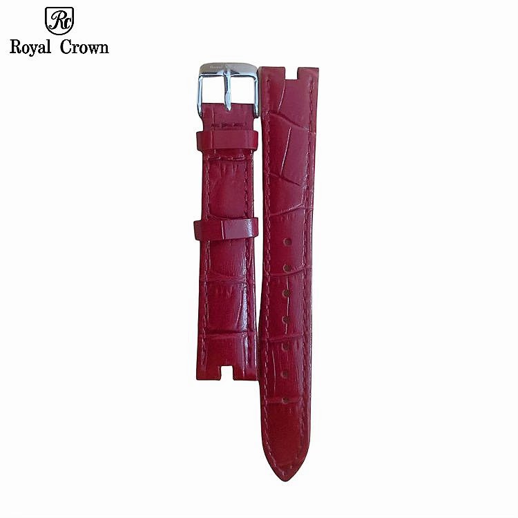 Dây Da Đồng Hồ Royal Crown Có Lỗ 3628 6305 Thay Rời Chính Hãng 16mm 14mm