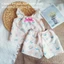 Đồ bộ bé gái 8 đến 16 kg vải đũi xô Muslin QATE751 QATE906 - bộ 2 dây bé gái xinh xắn TB261