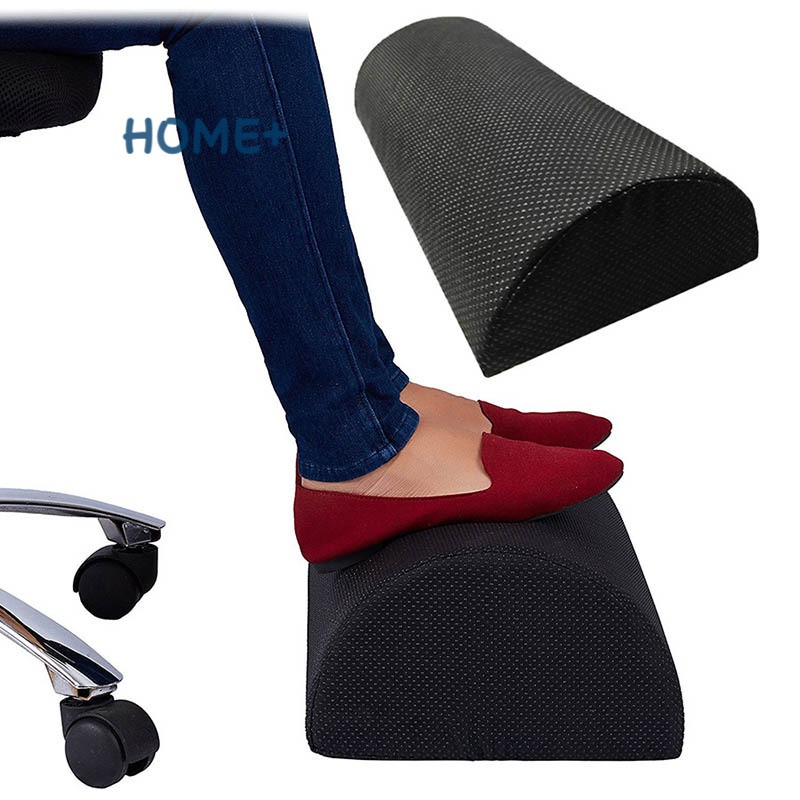 Memory Foam Foot Rest Cushion Non-Slip Foot Stool Under Desk for Office Home @vn