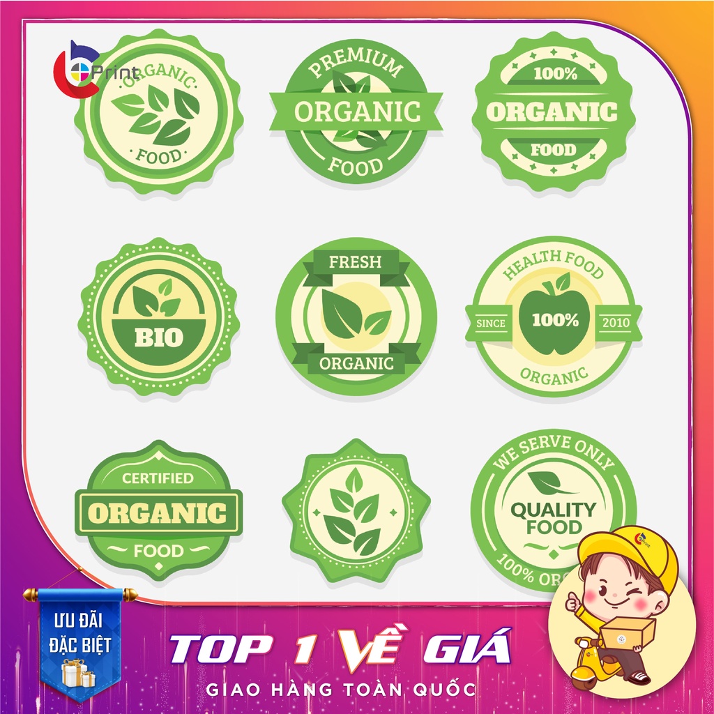 In Logo, Sticker Dán Sản Phẩm - Thiết Kế Theo Yêu Cầu - Chất Lượng Cao ...
