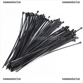 Bộ 100 Dây nylon Đen Quấn Dây Điện Tiện Lợi