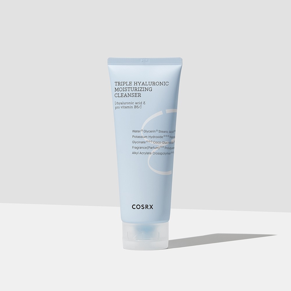 Ảnh Sữa rửa mặt COSRX hydrium hyaluronic dưỡng ẩm làm sạch da mặt gấp ba lần 150ml 4