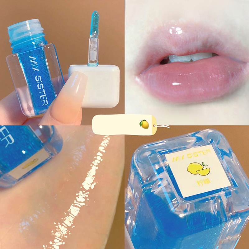 son bóng MIX SISTER màu nude lấp lánh 3D dưỡng ẩm