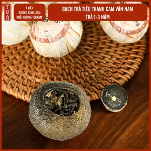 Viên trà tiểu thanh cam, bạch trà lá rời Vân nam